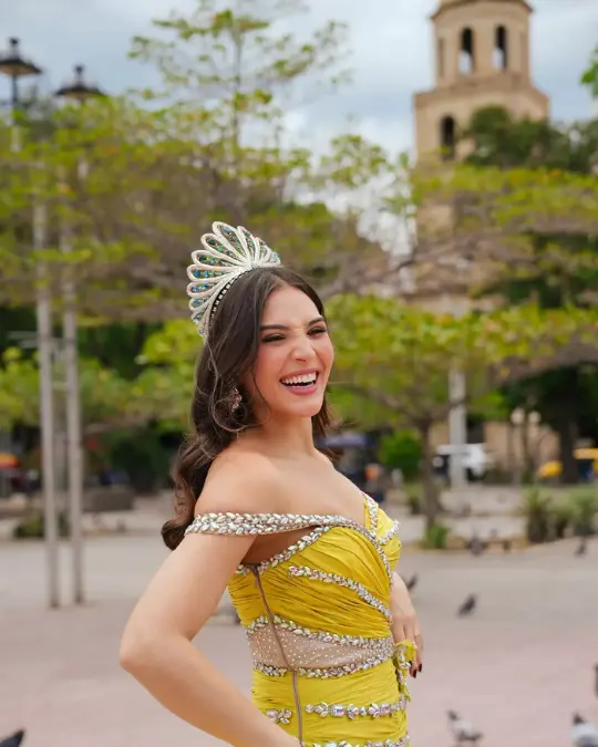 Michelle Char, reina del Carnaval de Barranquilla, en las Ferias de Cúcuta