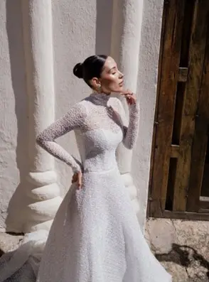 Luisa Fernanda W y Pipe Bueno en su boda en la Catedral de Sal