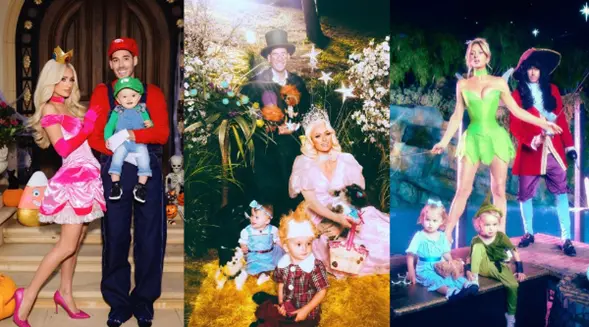 Paris Hilton y su familia disfrazados en Halloween